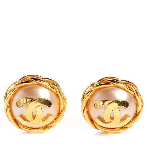 replica chanel clip on earrings|fake chanel earrings.